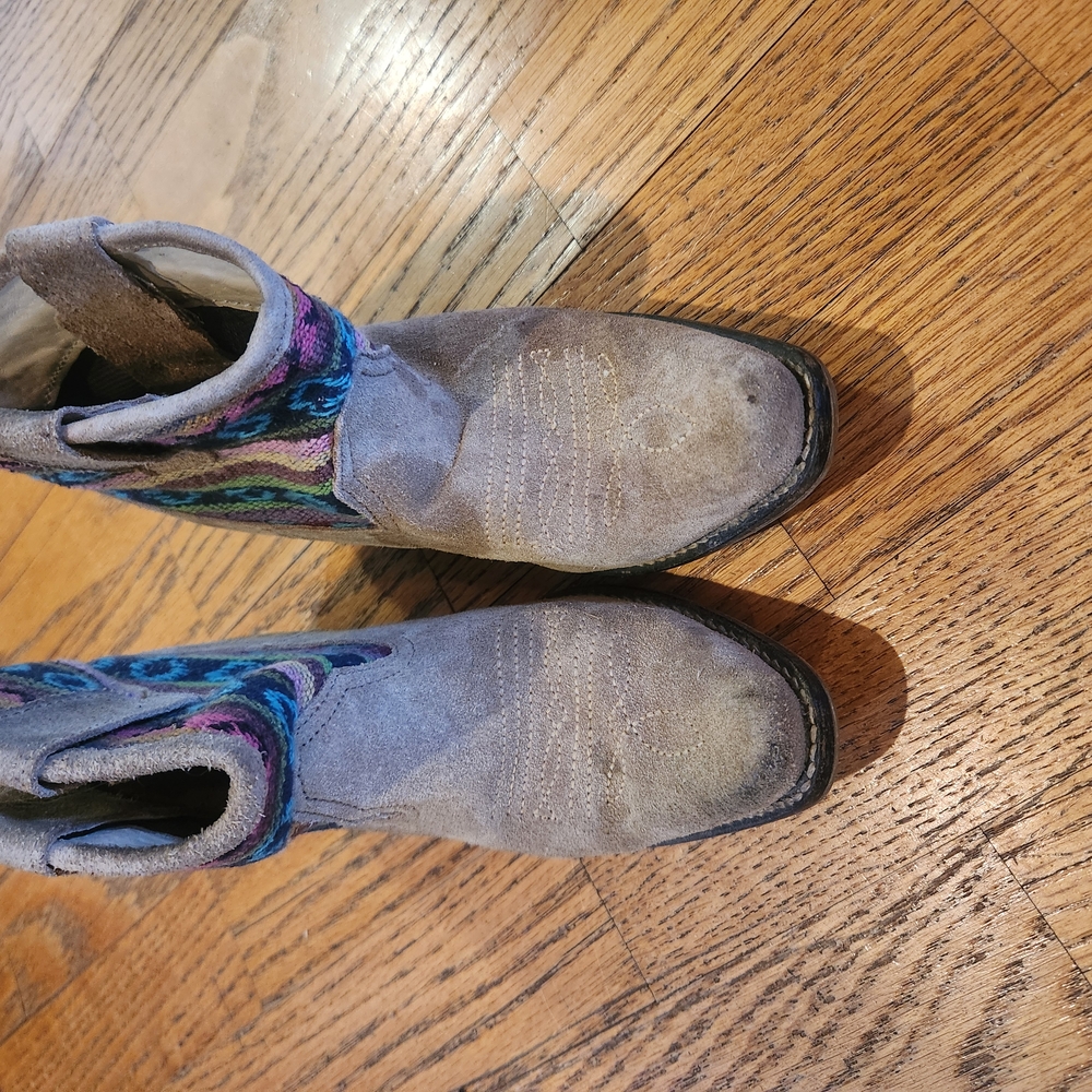 Colorful Patterned Ankle Boots